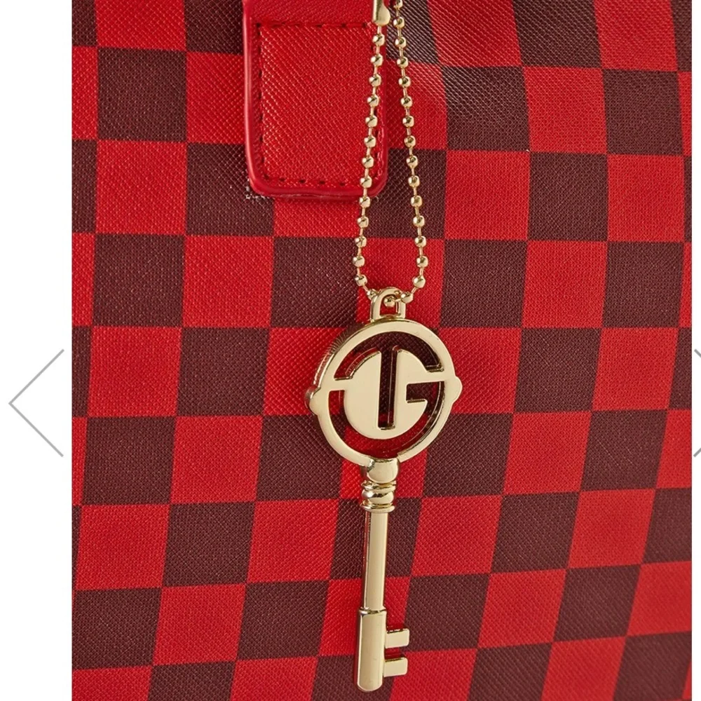 Sprayground Sharks in Paris Duffle Red Checked Edition